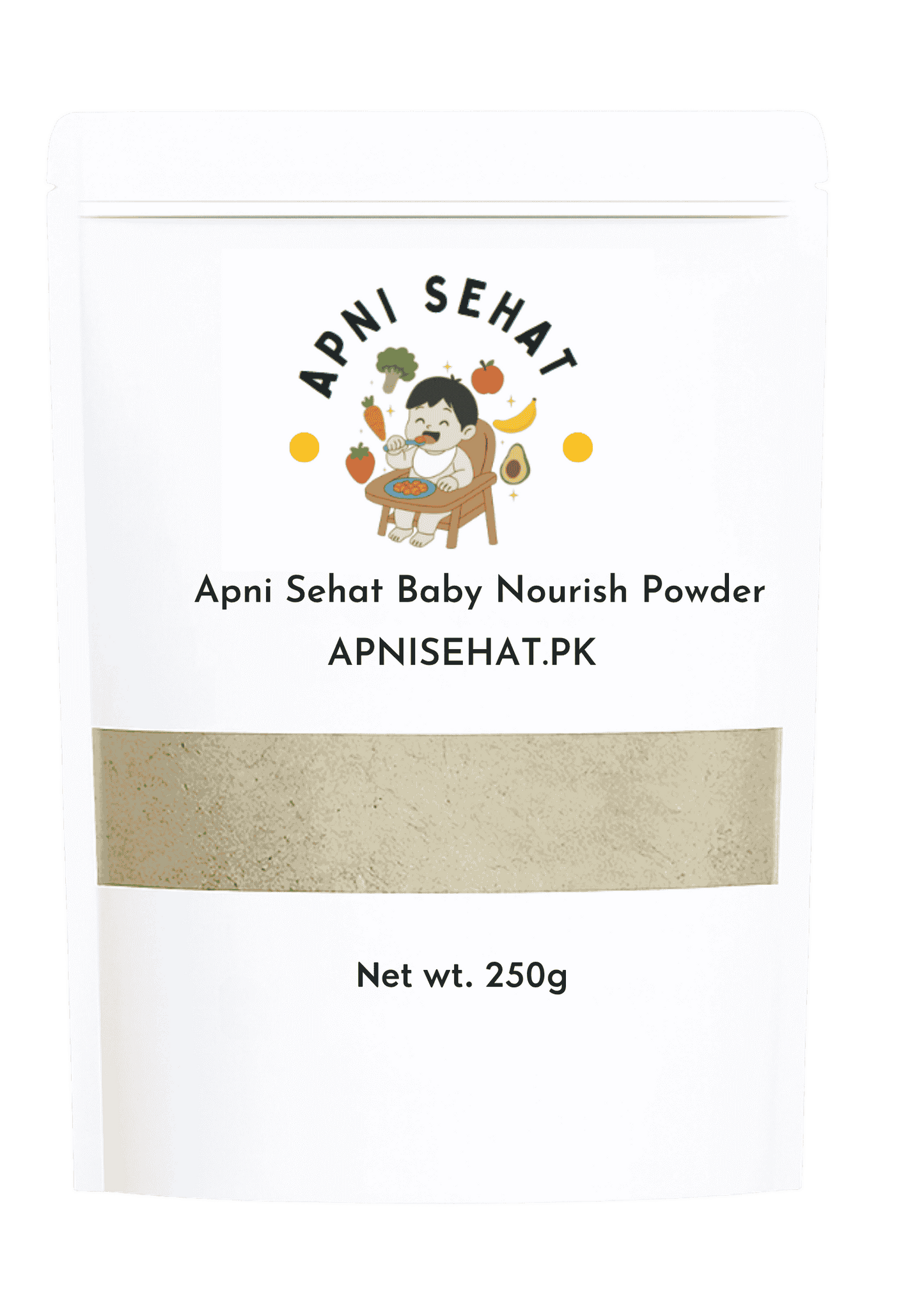 Apni Sehat Baby Nourish Powder (250g) – Natural Growth & Nutrition Mix